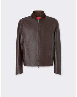 Ferrari Overshirt Jacket - Brown
