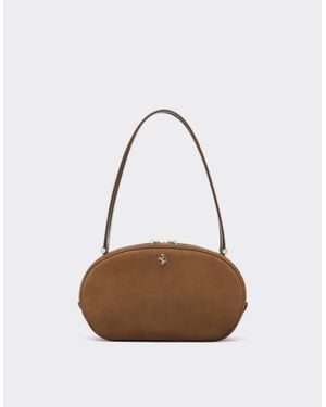 Ferrari Bolso Tote Dino Soft De Piel Encerada - Blanco