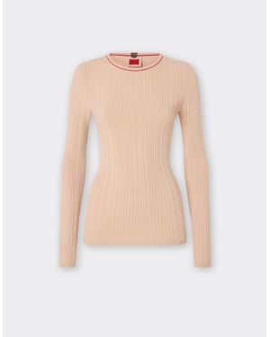 Ferrari Jersey De Viscosa Elástica - Blanco