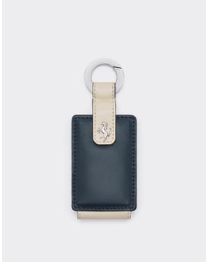 Ferrari Leather Keyring For Amuleto Key - Blue