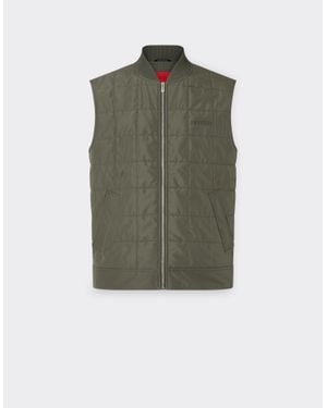 Ferrari Padded Technical Nylon Vest - Green