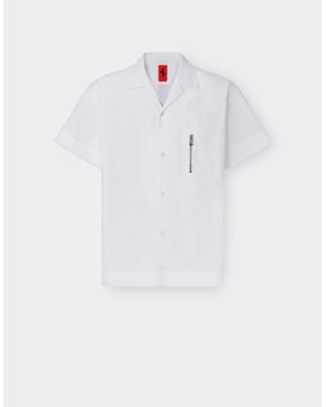 Ferrari Short-Sleeved Cotton Shirt - White