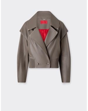 Ferrari Rubberized Nappa Leather Blouson - Natural