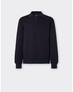 Ferrari Long-Sleeved Polo Shirt - Blue