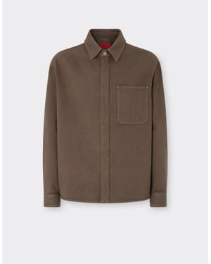 Ferrari Denim Shirt - Brown