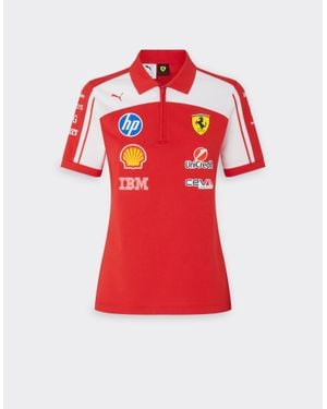 Ferrari 2026 Puma For Scuderia Hp Replica Polo Shirt - Red