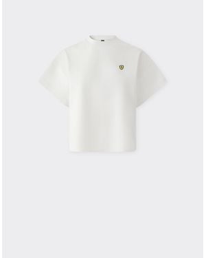 Ferrari T-Shirt With Scuderia Graphic - White