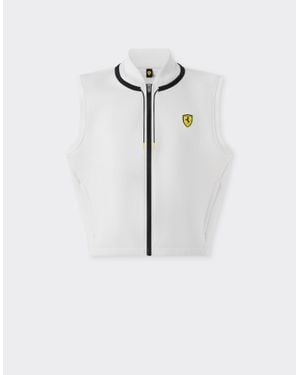 Ferrari Scuba Vest With Scudetto - White