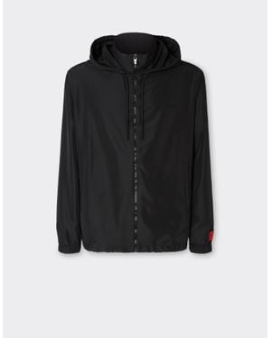 Ferrari Nylon Windbreaker Jacket - Black