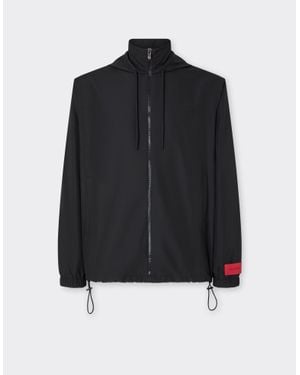 Ferrari Nylon Windbreaker Jacket - Black