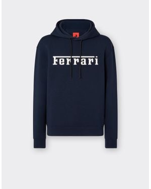 Ferrari Sudadera Con Logo - Azul