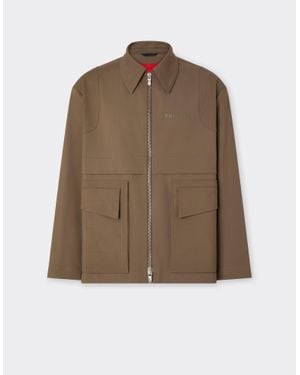 Ferrari Technical Cotton Caban - Brown