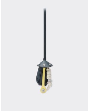 Ferrari Nappa Leather Charm With Scooby And Fringes - White