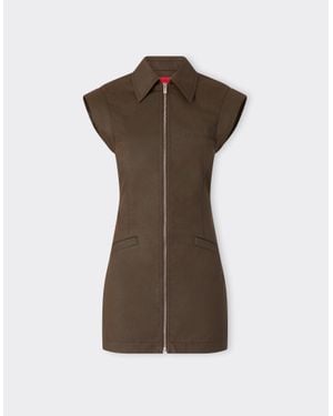Ferrari Mini Dress - Brown