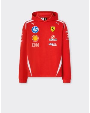 Ferrari Replica Drivers Authentic 2026 Puma For Scuderia Hp Sweatshirt - Red
