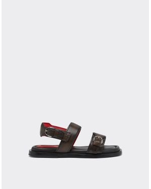Ferrari Flat Sandal - White