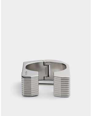 Ferrari Textured Metal Bracelet - White
