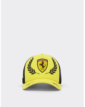 Ferrari Hamilton Gp Silverstone 2026 Replica Trucker Cap - Yellow