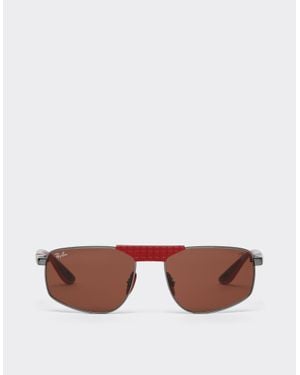 Ferrari Ray-Ban For Scuderia Rb3776M - Brown