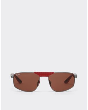 Ferrari Ray-Ban For Scuderia Rb3776M - Brown