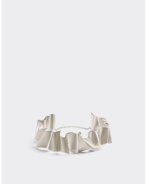 Ferrari Brass Choker With Satin Palladium Finish - White