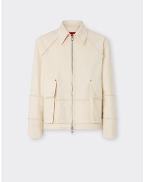Ferrari Malfilè Cotton Jacket - Natural