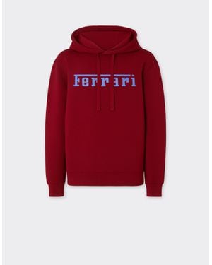 Ferrari Scuba Sweatshirt With Logo Print - Red