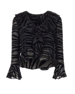 RIXO London Blusa "Tracye" - Nero