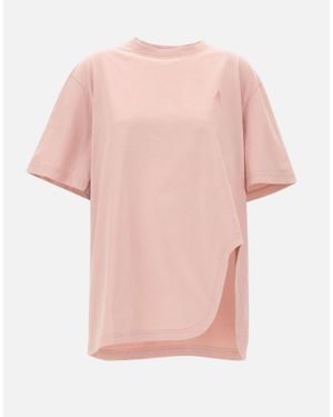The Attico T-Shirt Con Spacco Sagomato - Rosa