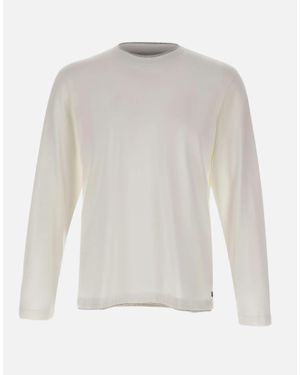 Eleventy Maglia Con Profili A Contrasto - Bianco