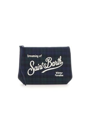 MC2 Saint Barth Pochette "Aline Wool" - Blu