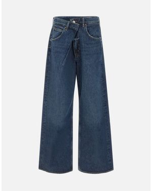 Agolde Jeans "Vana Fold" - Blu