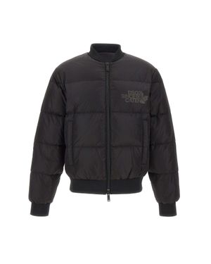 DSquared² Piumino "Easy Puffer Bomber" - Blu