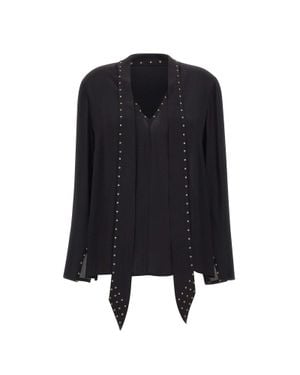 Elena Miro Blusa Con Borchie - Nero