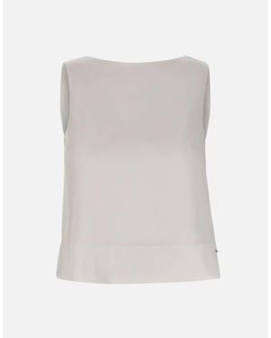 Herno Blusa Con Fiocchetti - Bianco