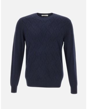 Diktat Maglia Viscosa E Cashmere - Blu