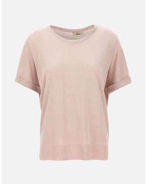 Herno Maglia A Maniche Corte - Rosa