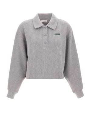Lacoste Polo Felpata A Coste - Grigio
