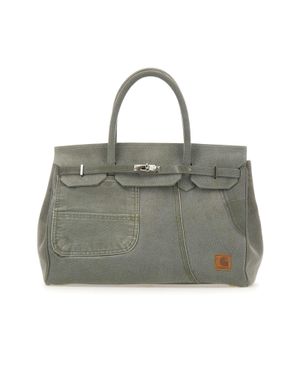 ANOTHER CHANCE Borsa A Mano Riciclata - Grigio