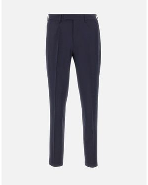 Devore Pantalone Sartoriale - Blu