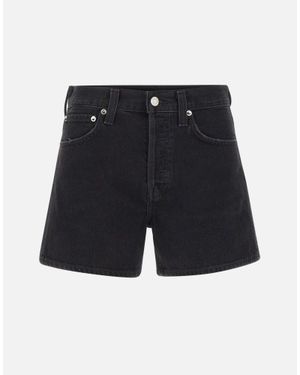 Agolde Shorts "Parker Long Vintage" - Blu
