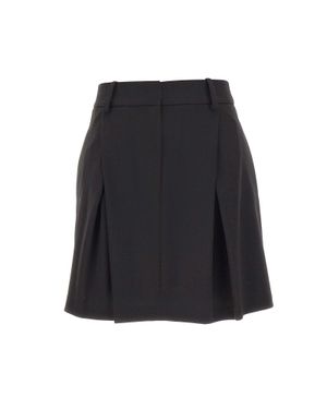 Kaos Minigonna Con Pinces - Nero