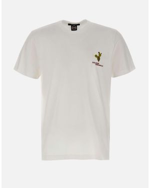 Colmar T-Shirt Con Stampa Cactus - Bianco