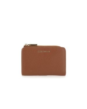 Coccinelle Portafoglio "Metallic Soft" - Marrone