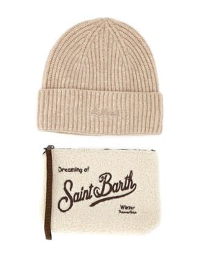 MC2 Saint Barth Confezione Regalo Cappello E Pochette - Bianco