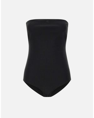Courreges "Bustier Lingerie Jersey Bodysuit" - Nero
