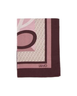 Liu Jo Foulard Con Logo Monogram - Viola