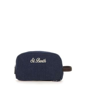 MC2 Saint Barth Beauty Case "Westwood Denim" - Blu