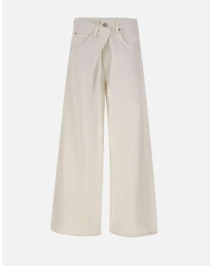 Agolde Jeans "Vana Fold" - Bianco