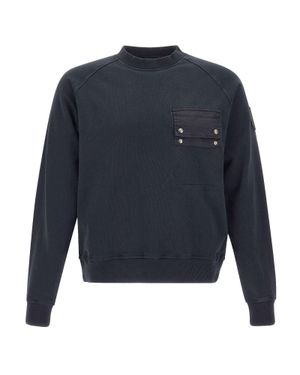 Blauer Felpa "Scribner" - Blu